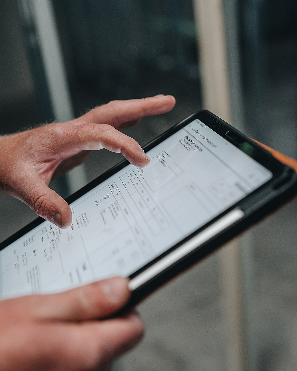 Smart home technology setup in Calgary by Crew Electrical Services—switches, thermostat, and hub configured for daily routines.