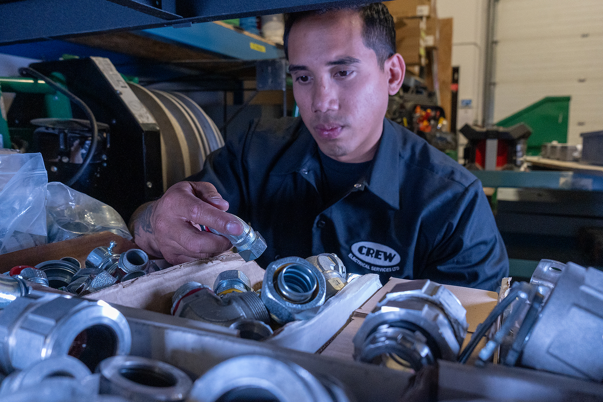 Crew Electrical Services electrical safety inspection in a Cochrane residence