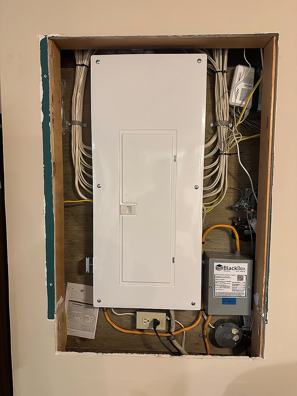 load shedding device installed in a calgary home by crew electrical services