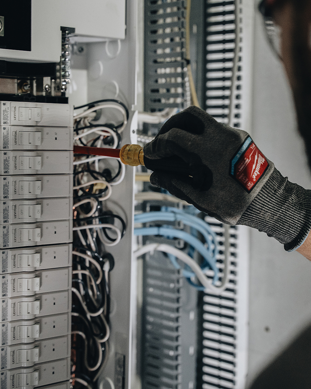 Electrical panel upgrade completed by Crew Electrical Services in West Springs