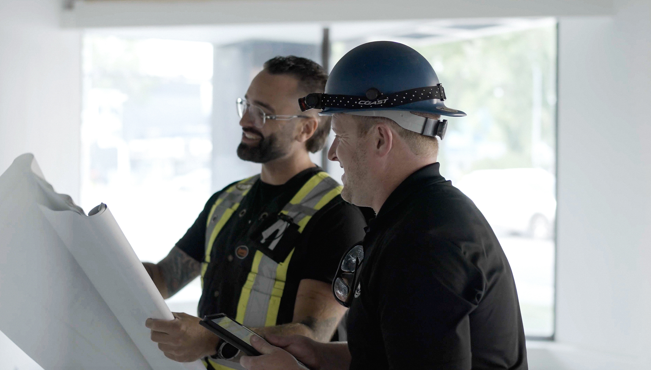 Electrical installation work in progress at a commercial property in Calgary