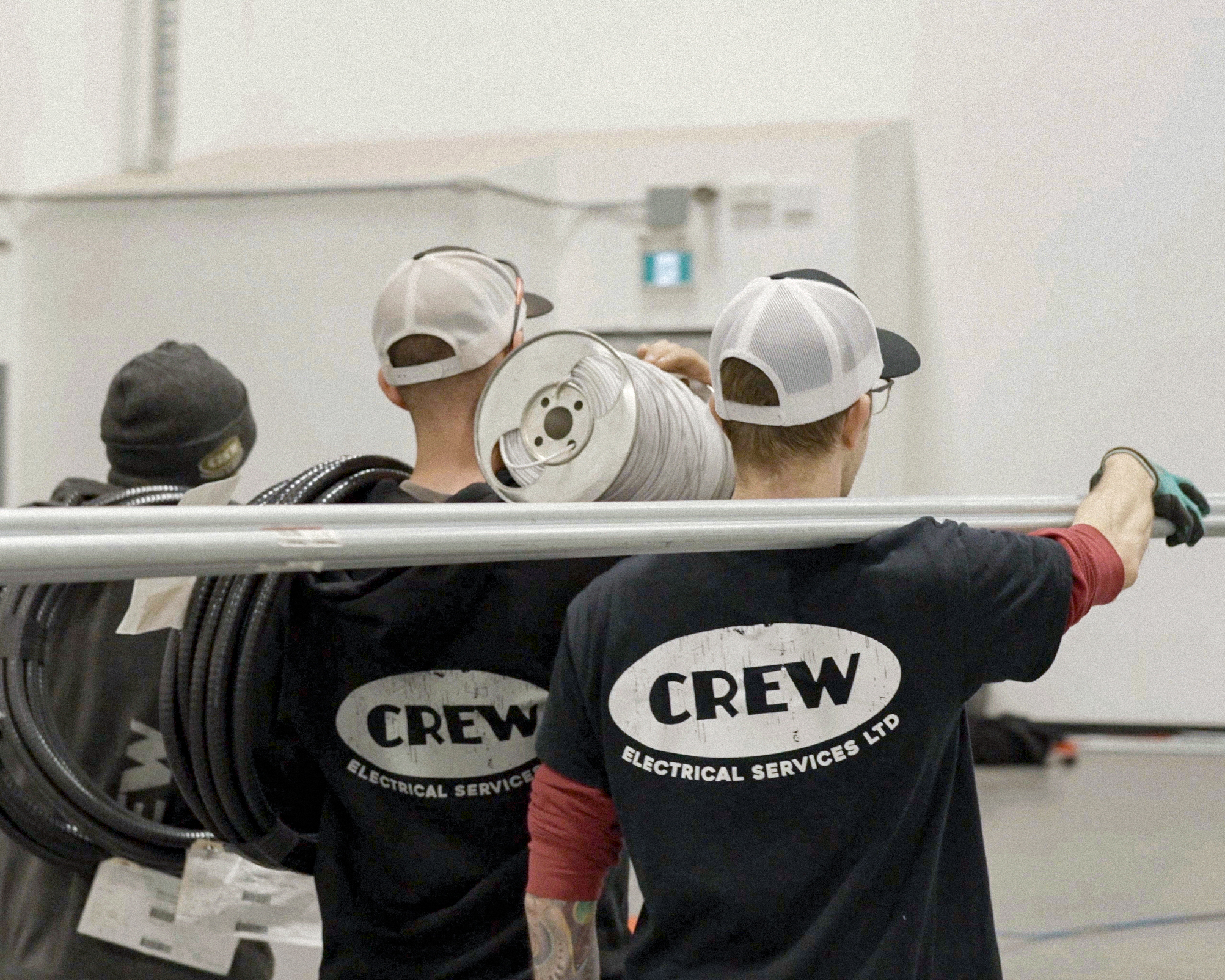 Commercial electrical emergency support during restoration work