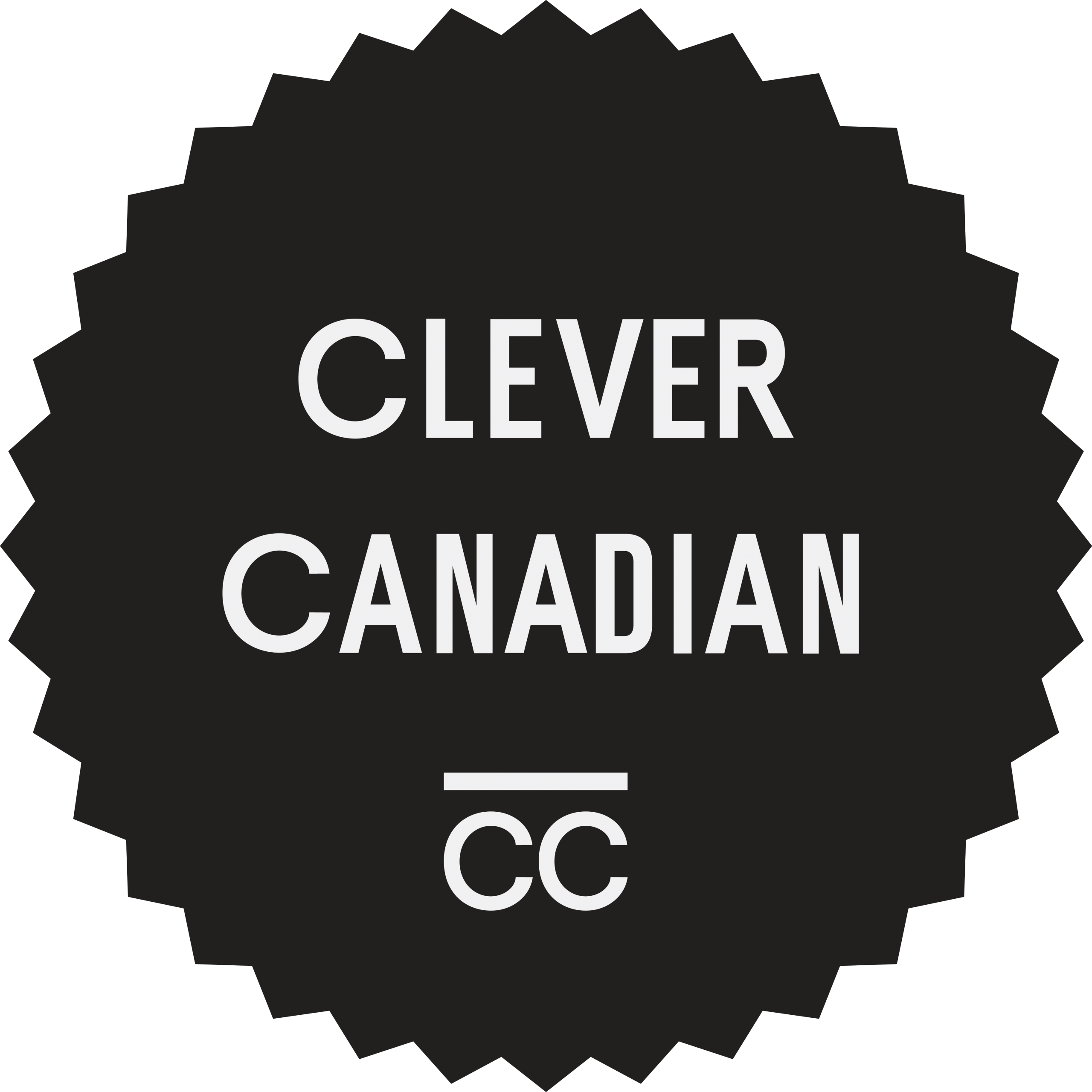 Clever Canadian Badge